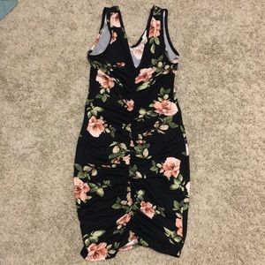 Ruched floral body con Brand new!